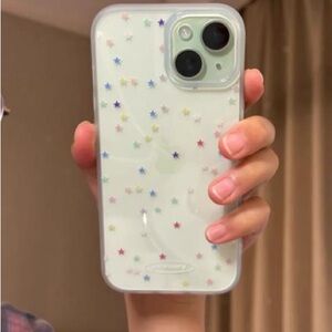 Starry Pattern Phone Case - White